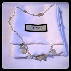 Gucci Sterling Silver Charms Necklace